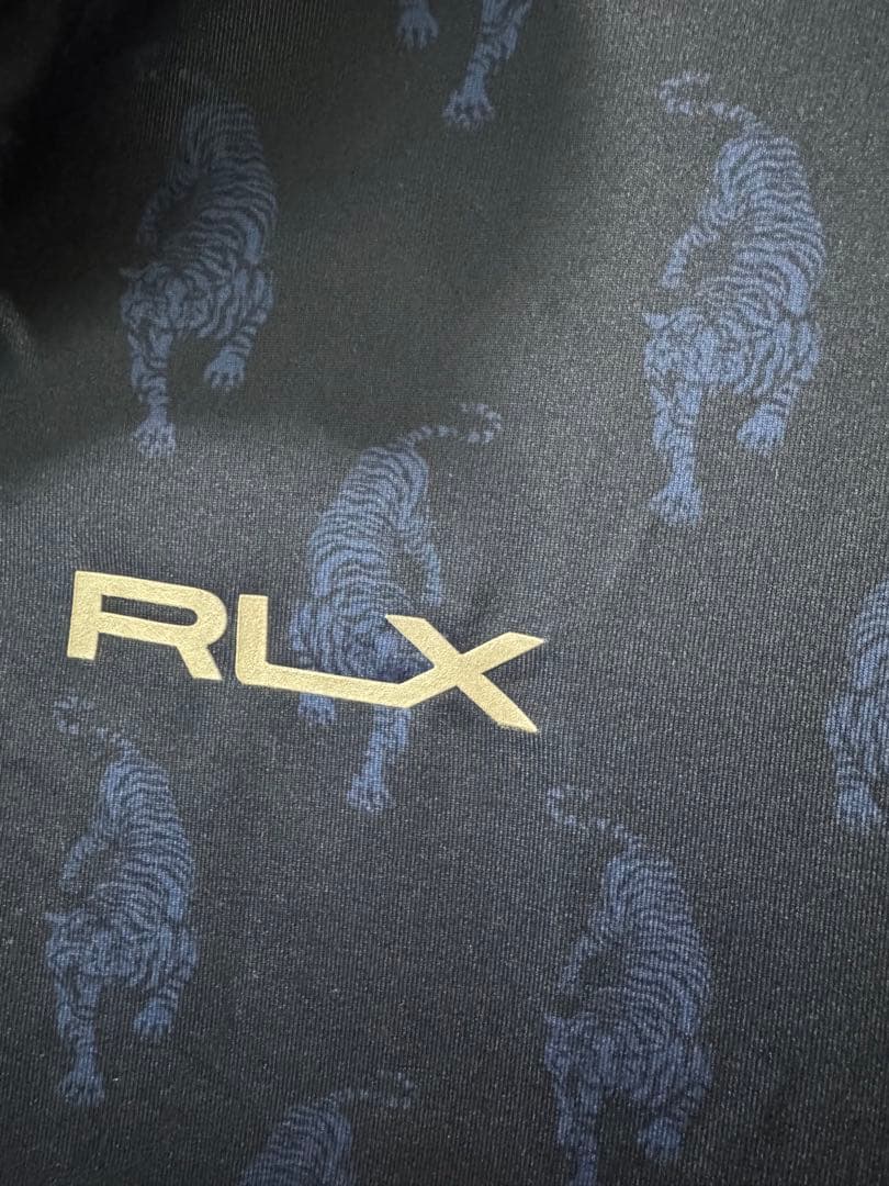 Newdays RLX ネイビー 虎柄 夏用ポロシャツ S
