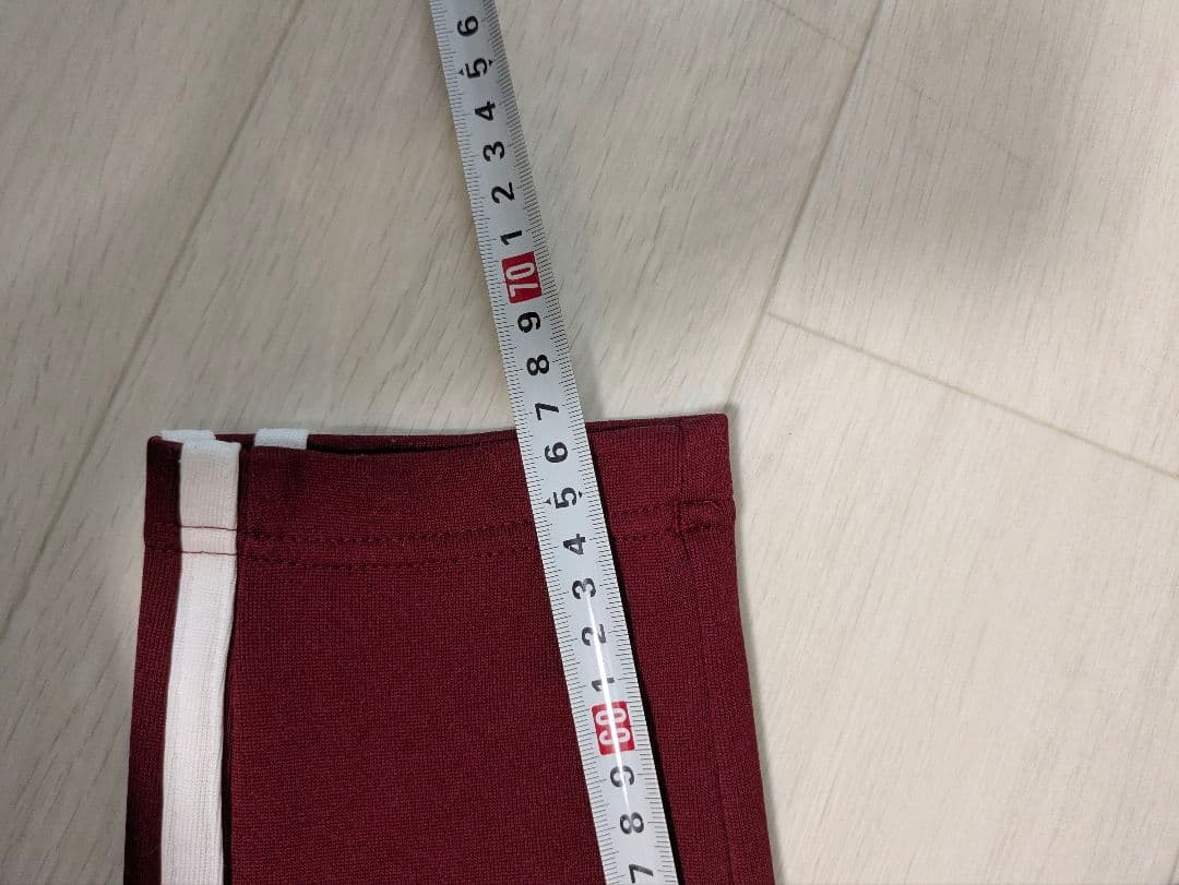 adidas バーガンディ ジャージパンツ
