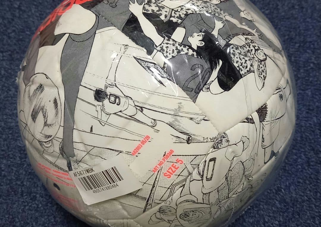 キャプテン　翼　サッカー、ボール、アディダス、5号球、新品、JFA公認球