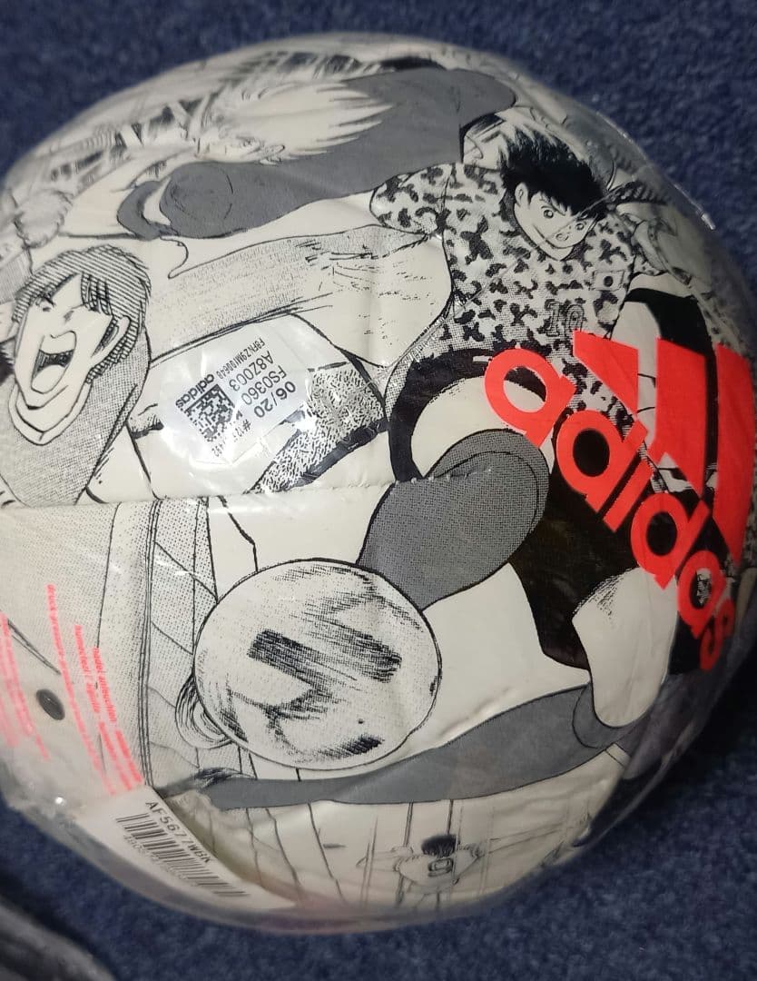 キャプテン　翼　サッカー、ボール、アディダス、5号球、新品、JFA公認球