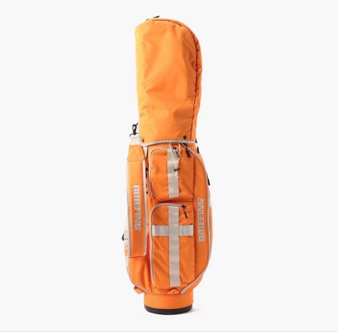 【新品】BRIEFING GOLF CR-6 オレンジ キャディバッグ 8.5型