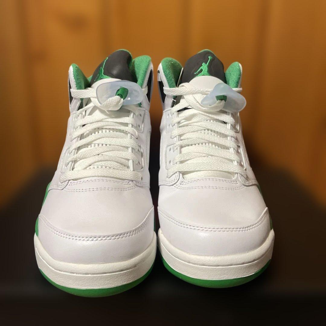 新品未使用　Air Jordan 5 ホワイト/グリーン