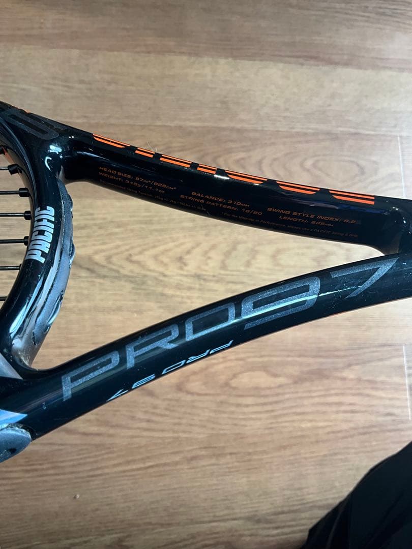 【PACIFIC値下げ】 XTOUR PRO97 黒/オレンジ グリップサイズ2