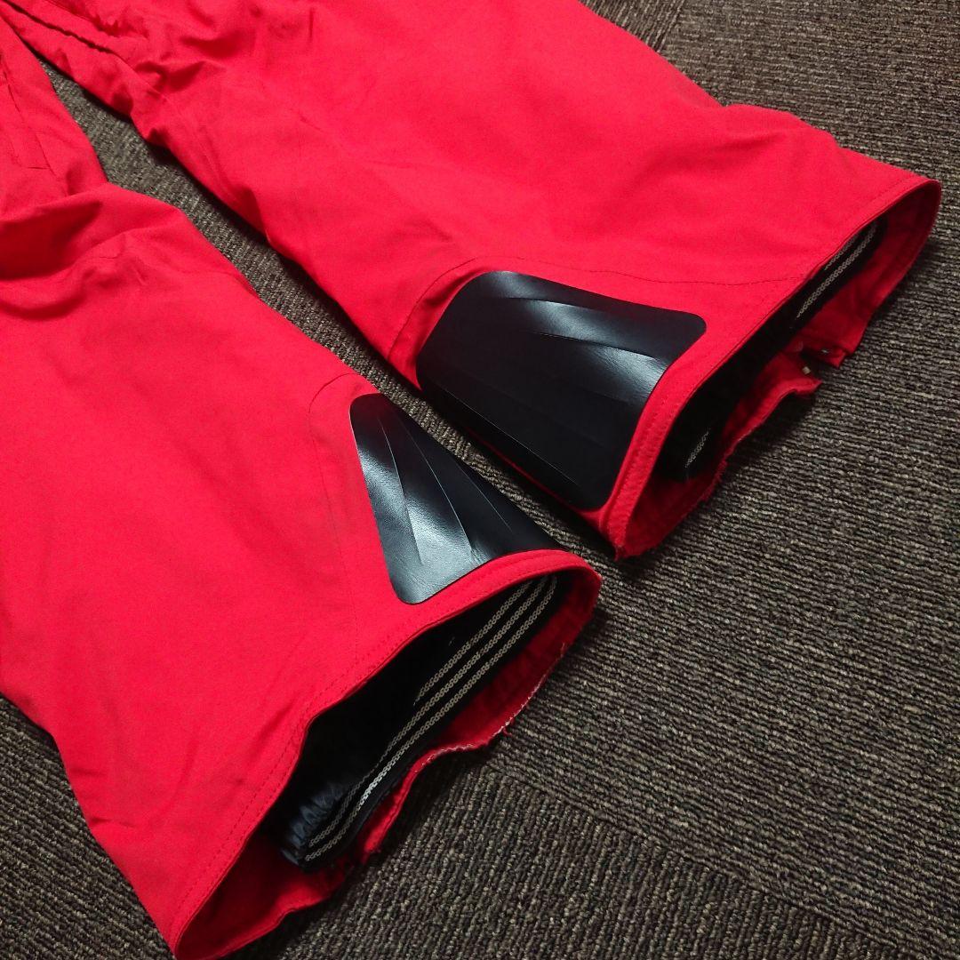 送料無料【MIZUNO】レッド無地スキーパンツ L