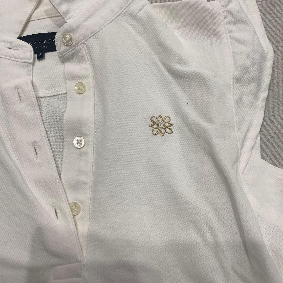 超美品　セントアンドリュース☆袖フリルノースリーブポロシャツ