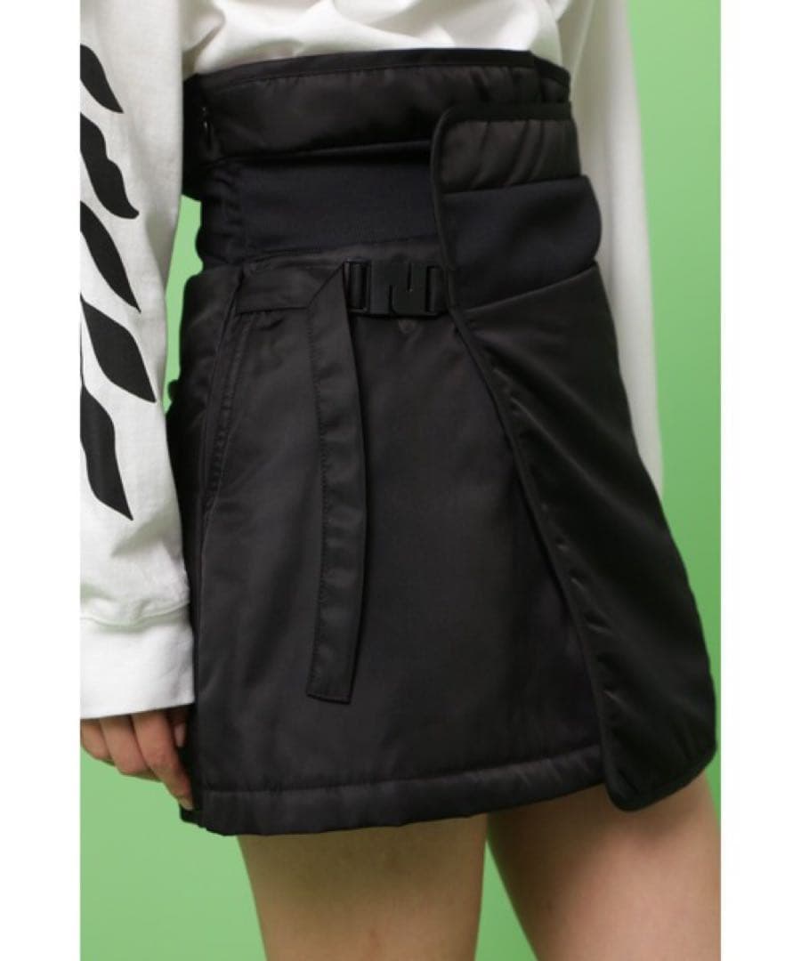 新品　NBB WEEKEND 中綿ラップスカート　ブラック　ゴルフウェア