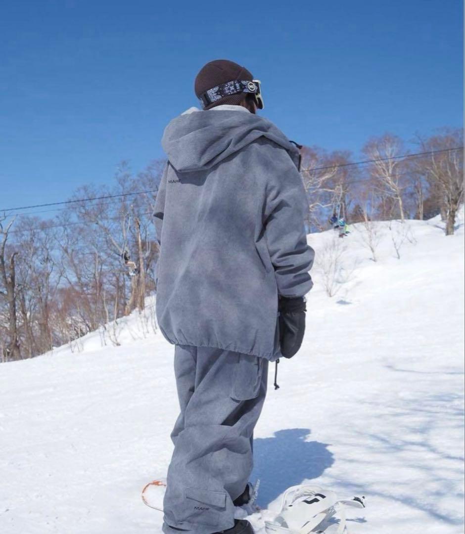 23-24 MAHF コーデュロイ パンツ　グレー　M