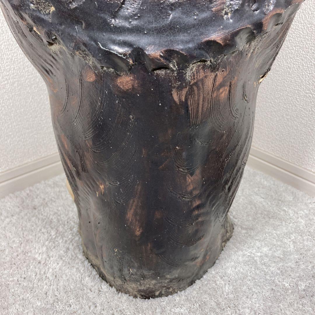②たぬき　置物　陶芸　レトロアンティーク　狸　焼物