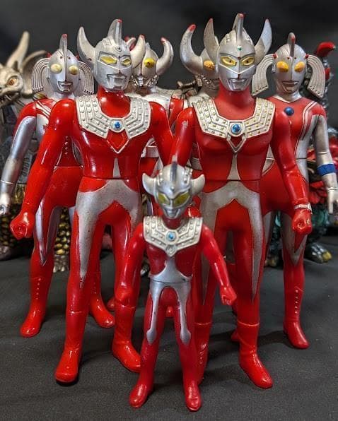 ウルトラマンタロウ＆登場怪獣・宇宙人（バンダイ）ソフビフィギュア14体セット＋５