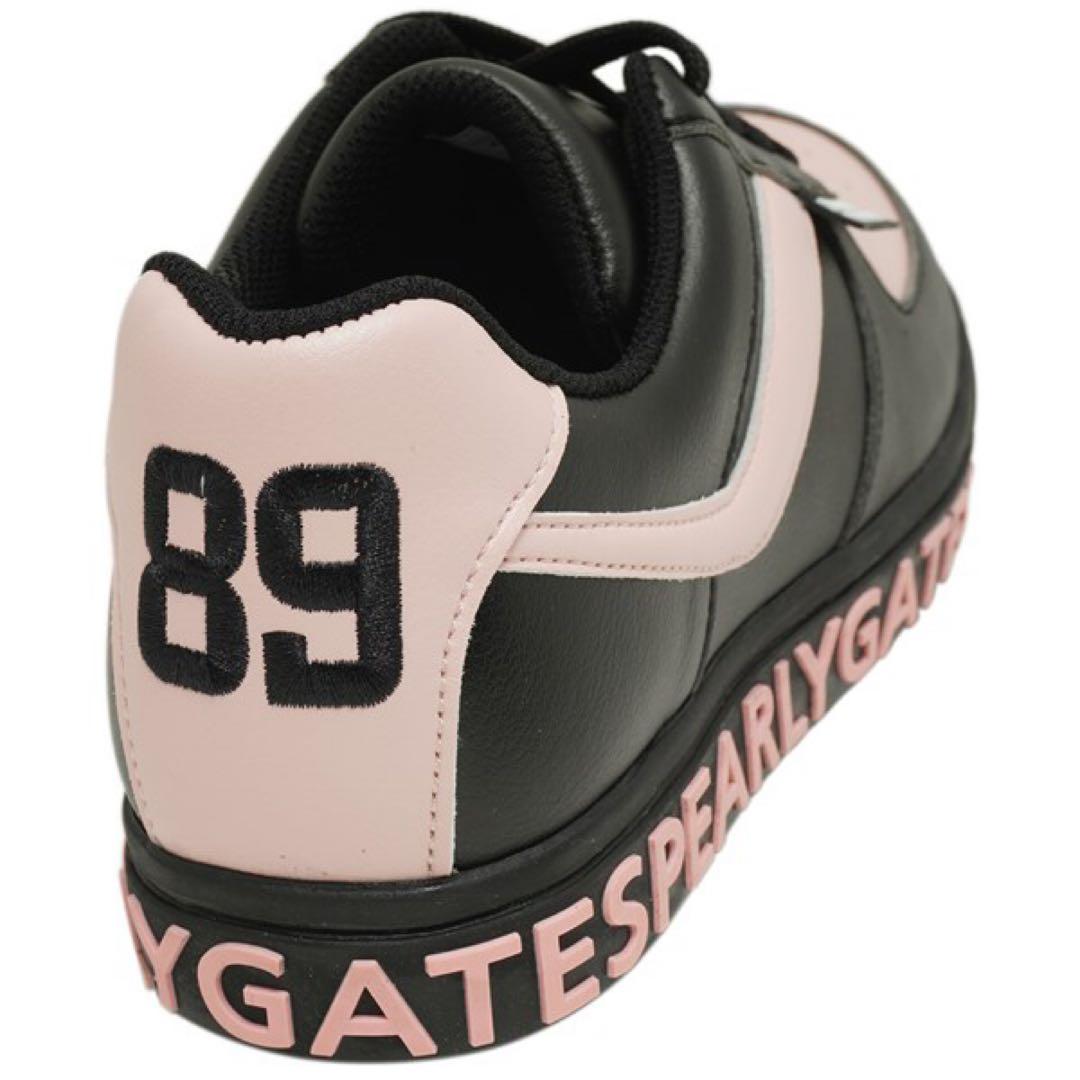 【新品】PEARLY GATES ピンク×ブラックネイビー シューズ 24.5