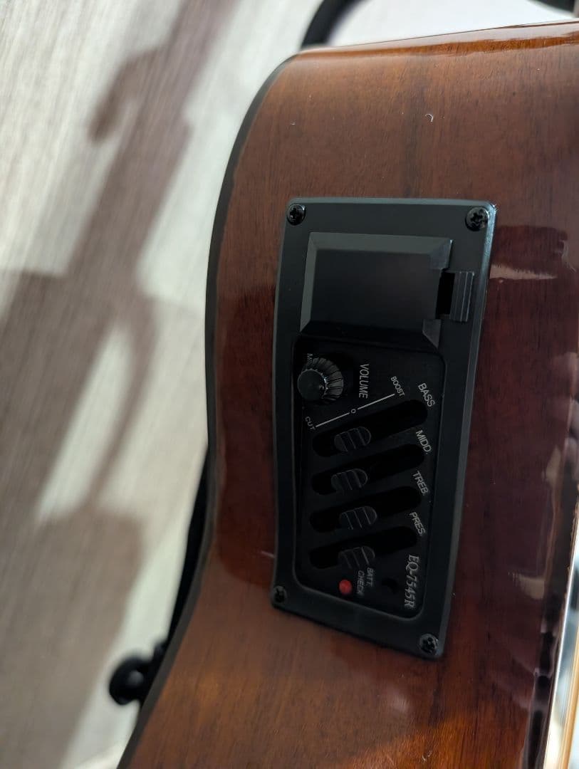 希少/Epi（Epiphone）A-10 改エレアコ　サドル真鍮