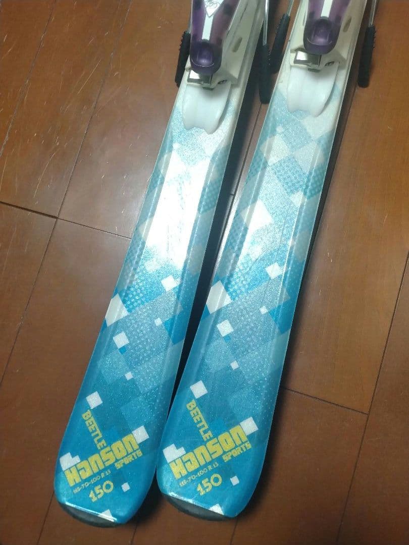 【状態良好☆】150cm　Hansonスキー板セット♪　送料無料！