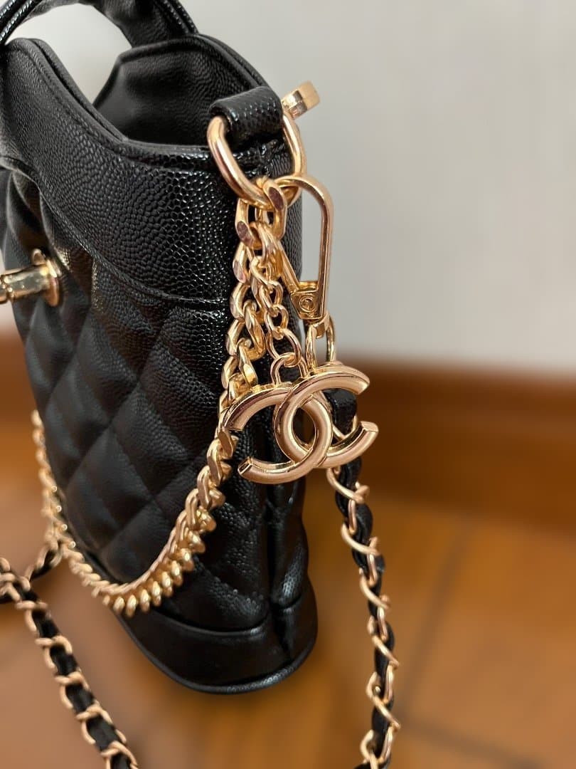 【新品】CHANEL 黒 ノベルティ ショルダーバッグ