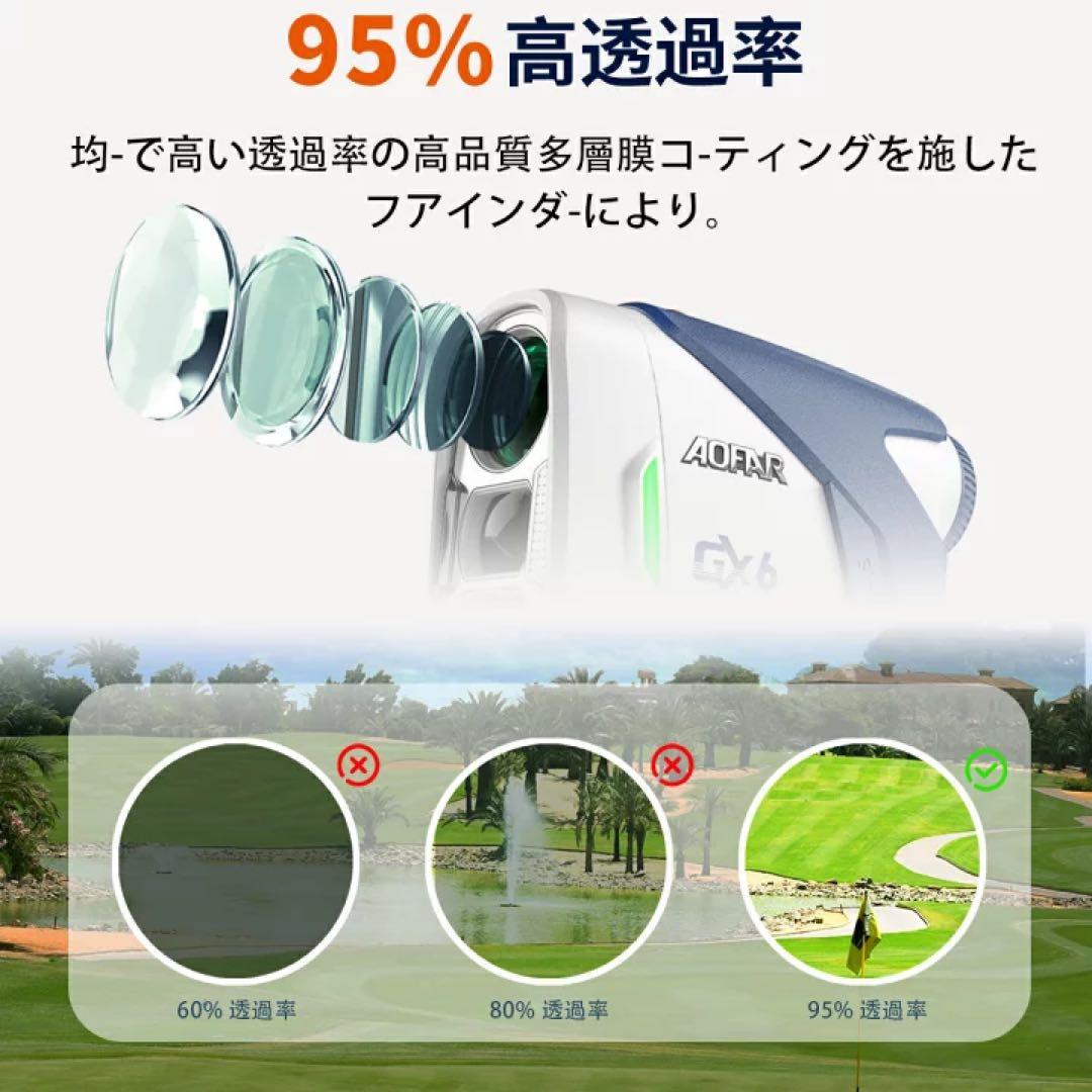ゴルフ 距離計 0.02秒 ゴルフ レーザー 距離計 軽量 小型 手ブレ補正