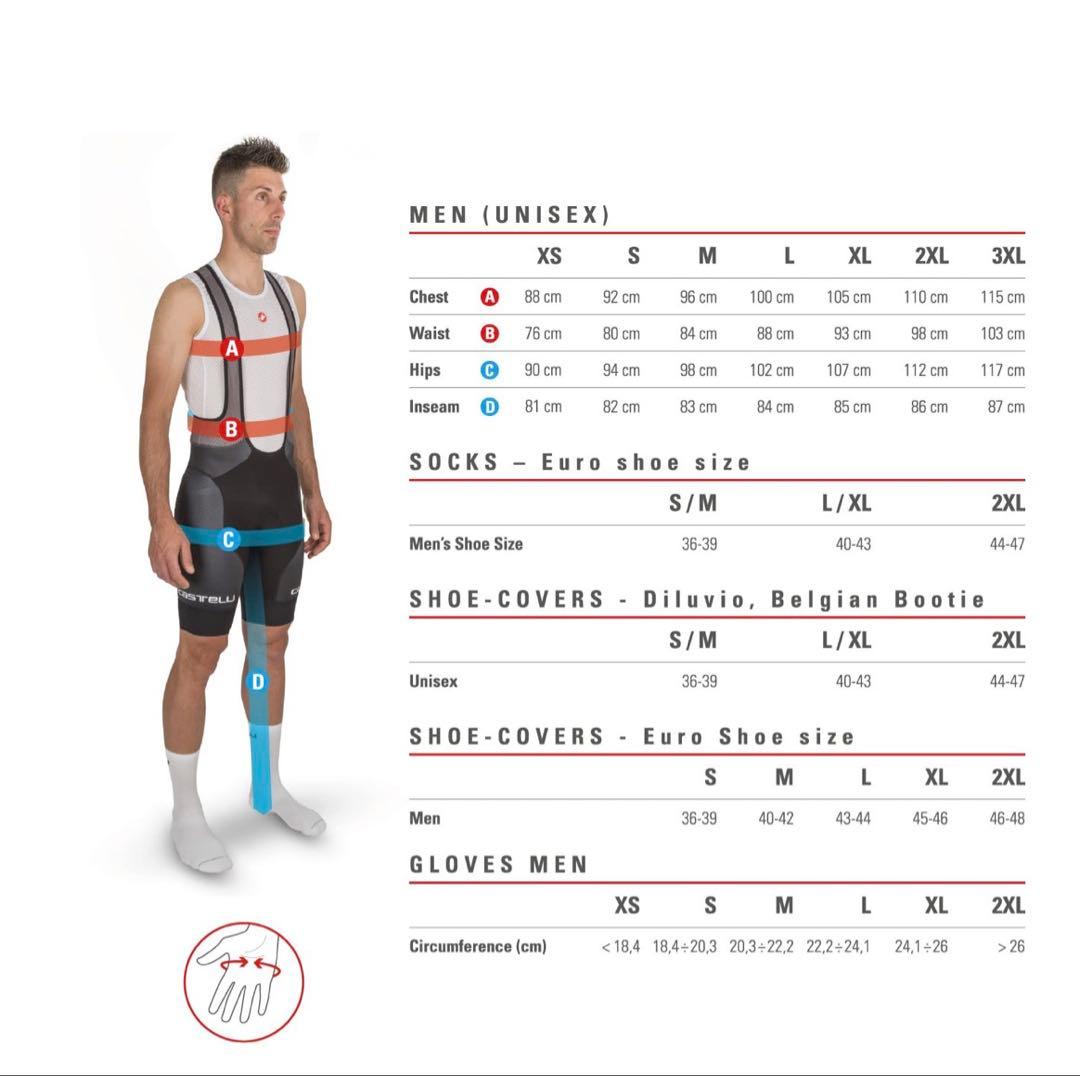 新品CASTELLI カステリ GABBA RoS ジャージ　 M