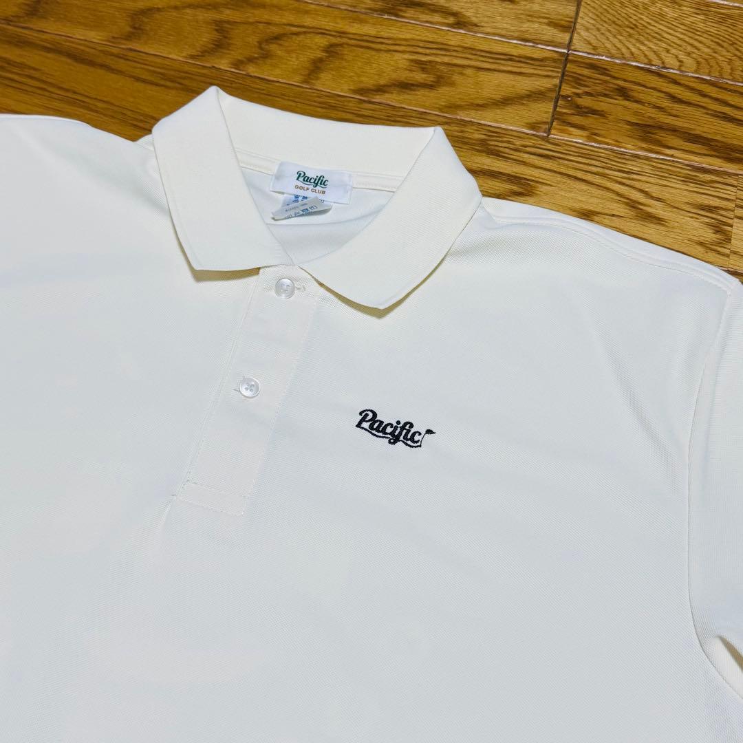 【美品】 PACIFIC GOLF CLUB ポロシャツ　クリーム　XLサイズ