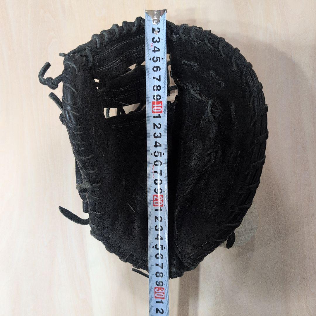 Rawlings 黒 軟式ミット ファースト用 本革
