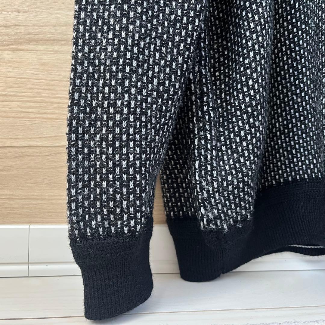 極美品★37,400円 BRIEFING メリノウールロゴニット 黒 XL