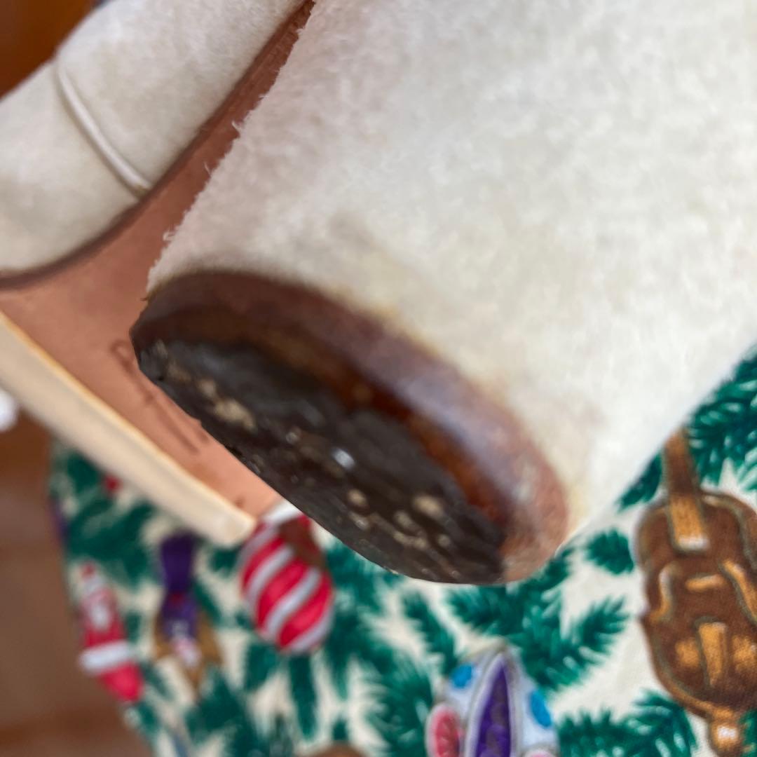 DONflamencoフラメンコシューズ レースアップ　クリーム色