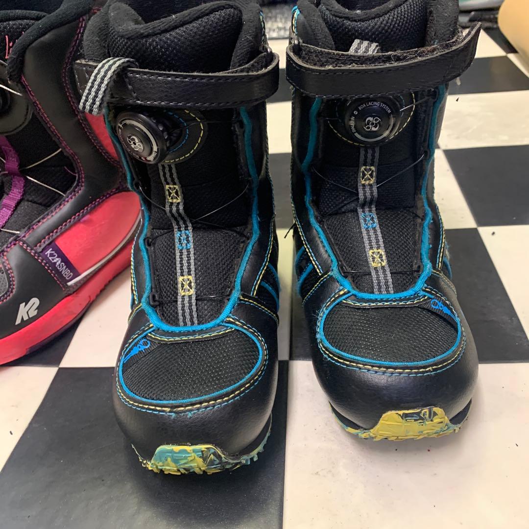 k2キッズ用 スノーボードブーツ 2足セット