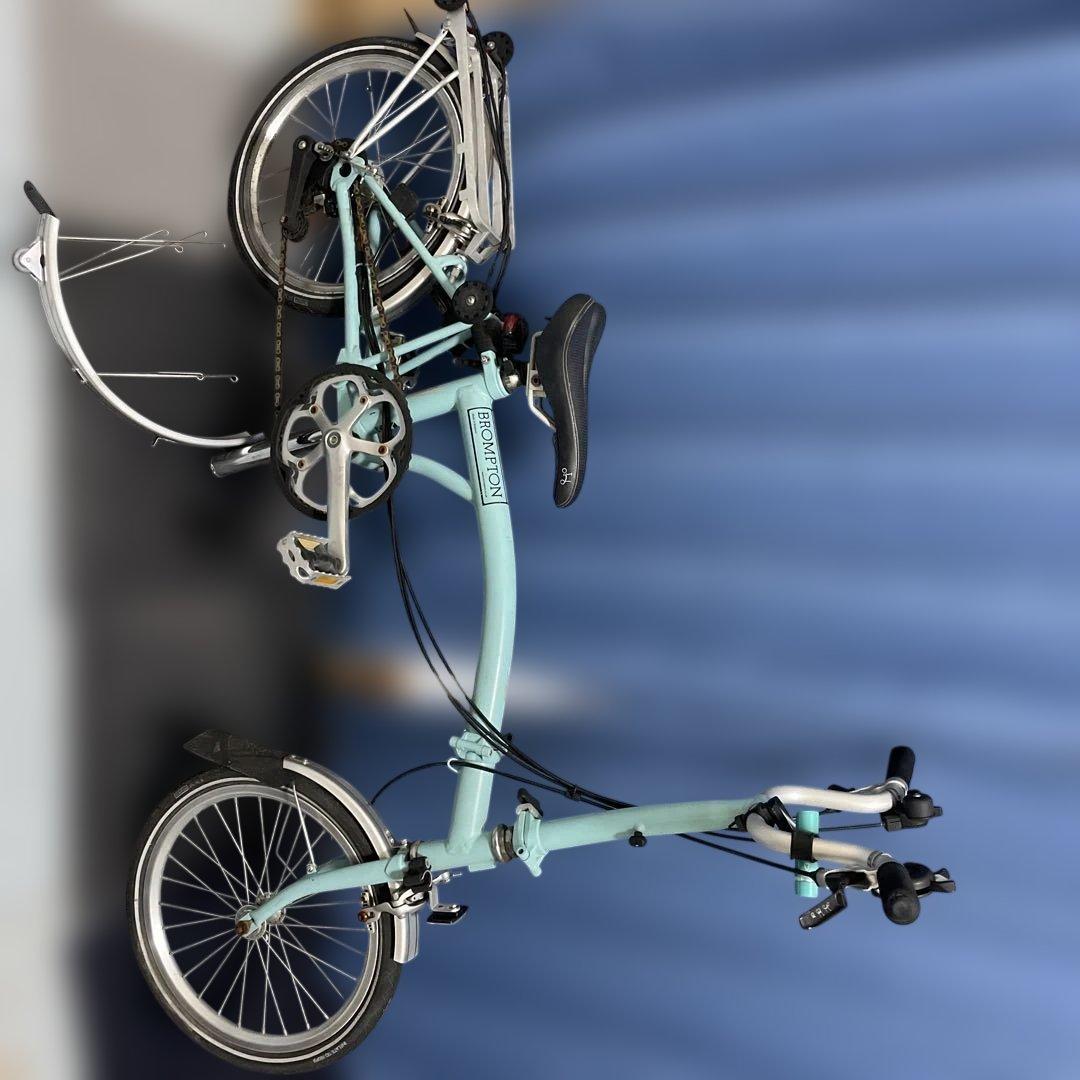 BROMPTON 折りたたみ自転車 水色