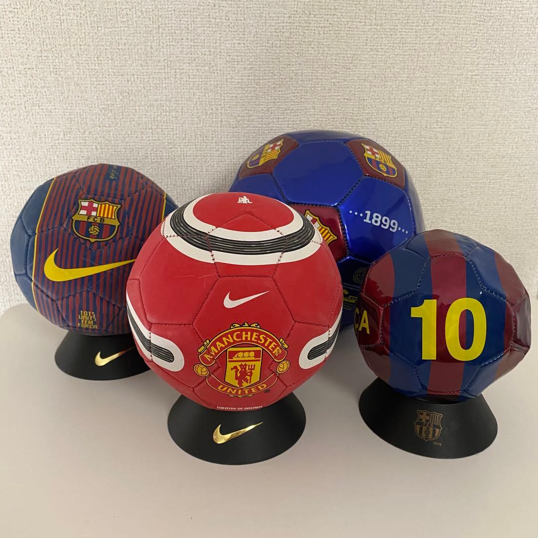 ◎鑑賞用 サッカーボール 4点セット
