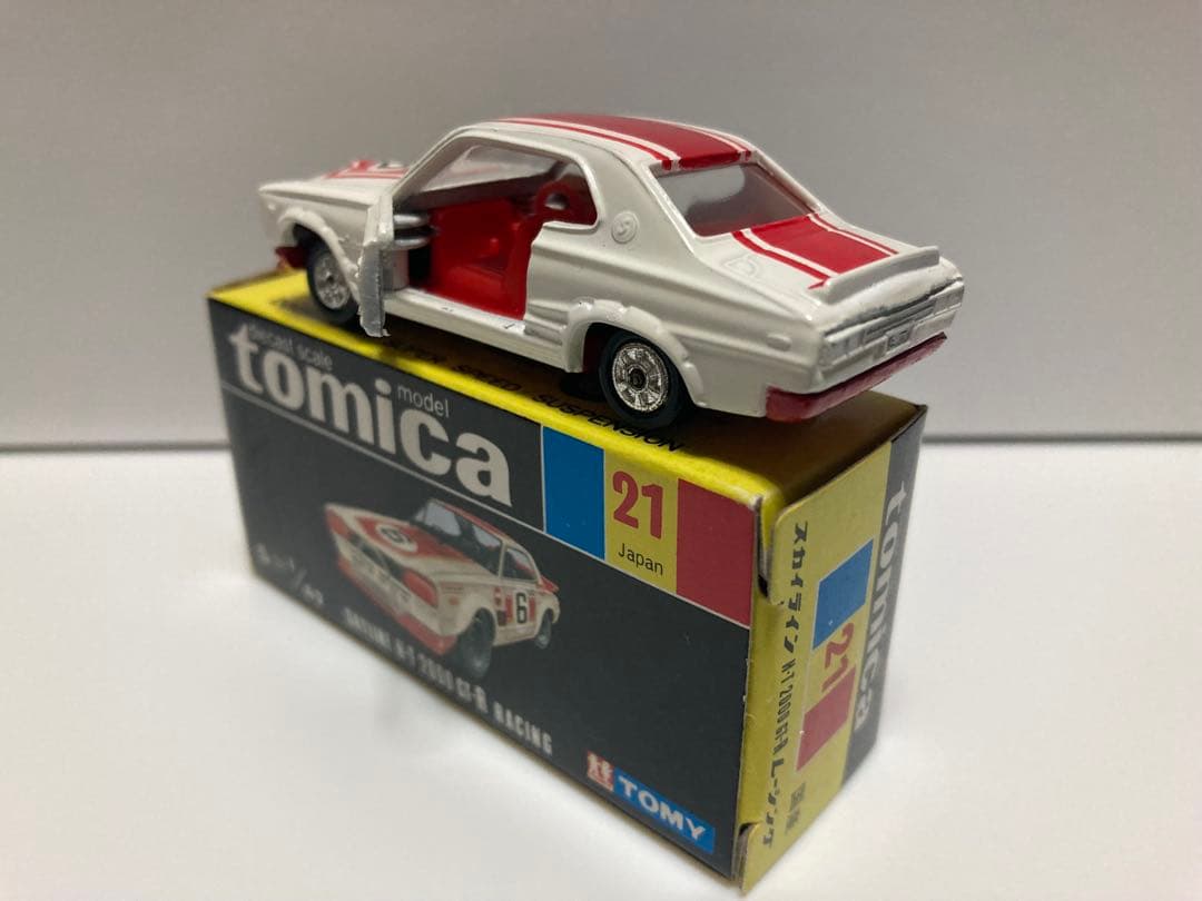 トミカ　日本製　ニッサン　スカイライン　2000GT-Rレーシング　1Eホイール