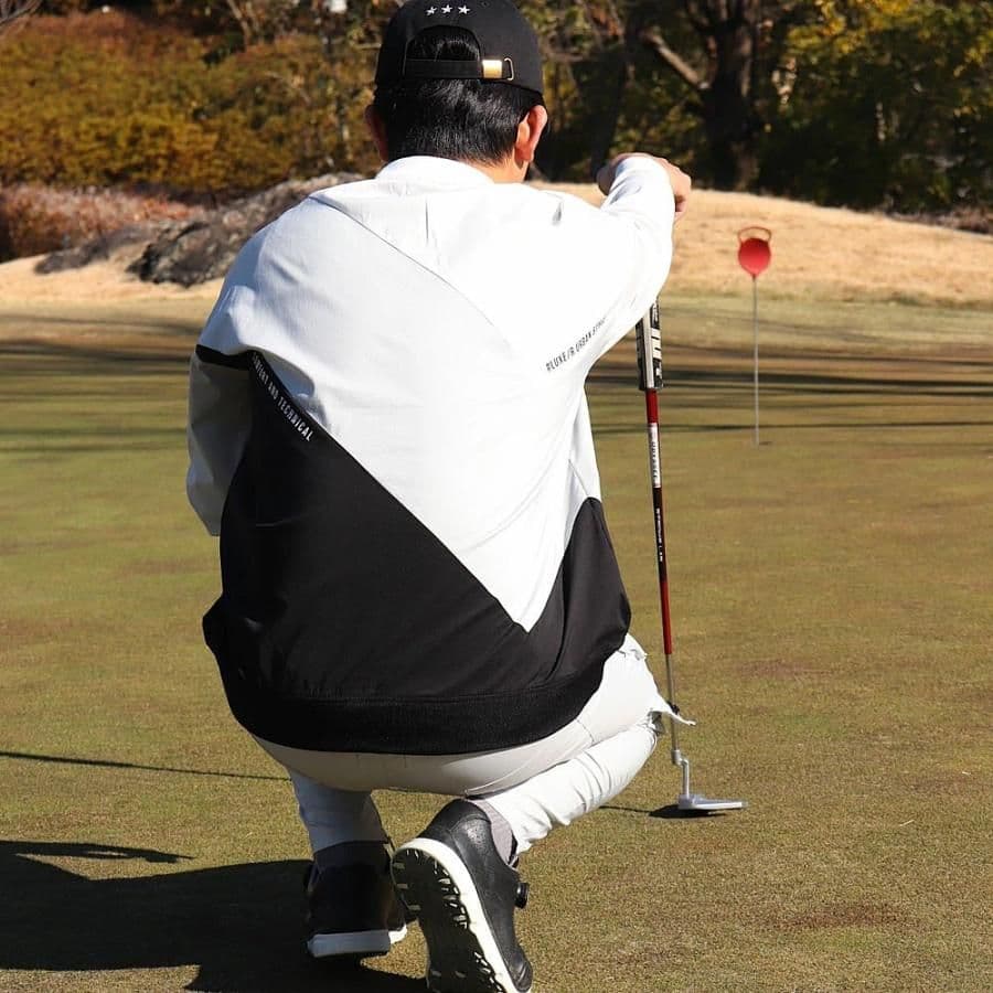 LUXE/R GOLF ストレッチ布帛プルオーバー 45933WHM