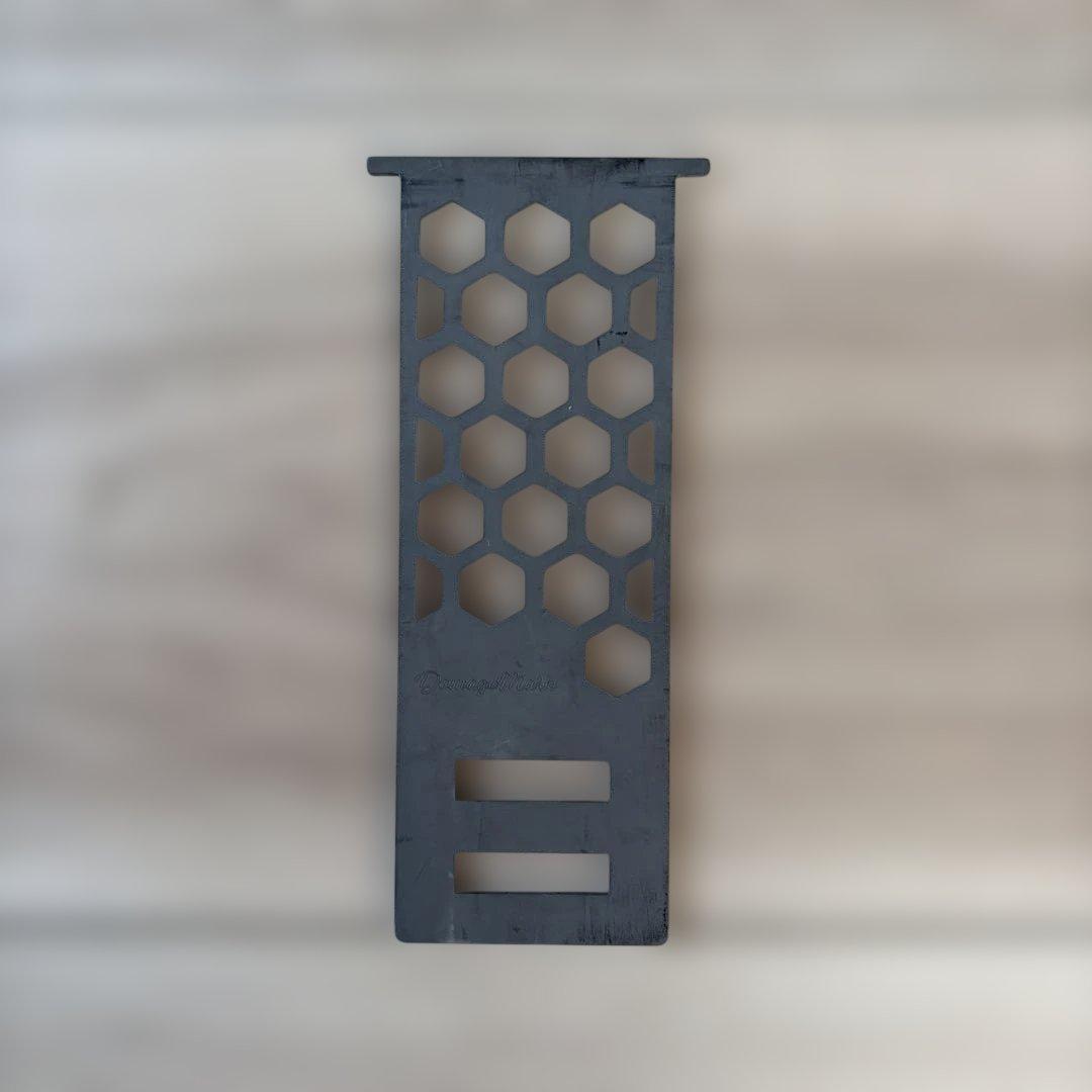 フラットバーナー 黒 + damonde equipment 五徳 アシナガ