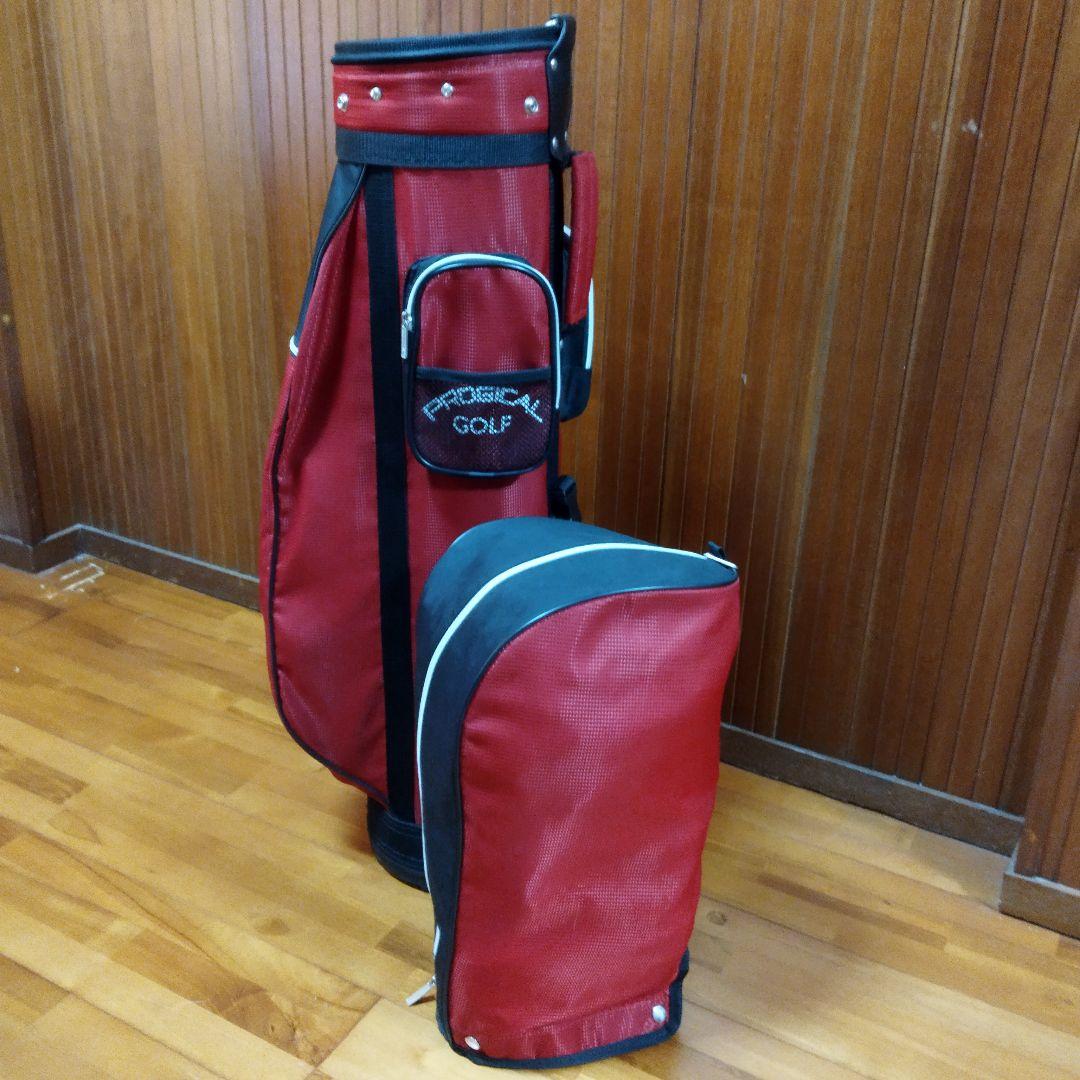 PRODIGAL GOLF キャディバッグ 赤黒