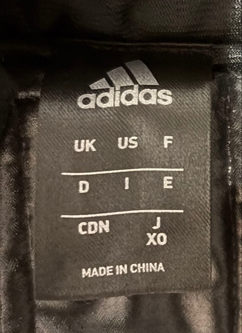 adidas professional ベンチコート 黒 XO