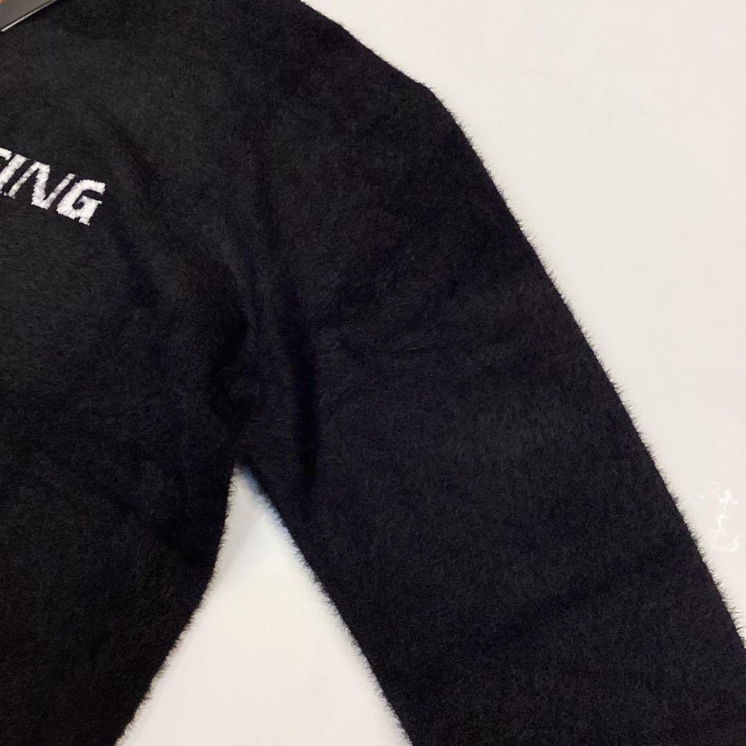 新品　BRIEFING SHAGGY LOGO TURTLENECK KNIT