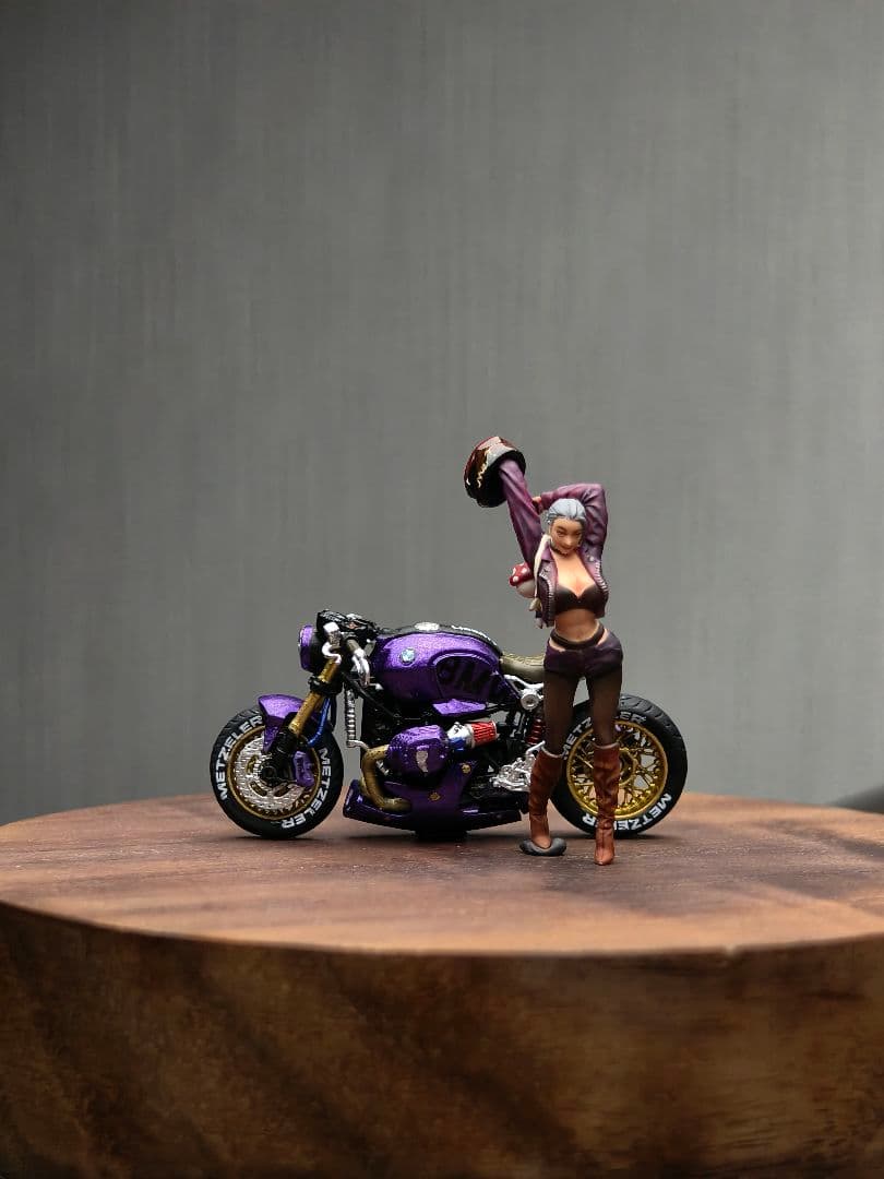 1/64 女性ライダーフィギュア 精密塗装完成品｜バイク女子