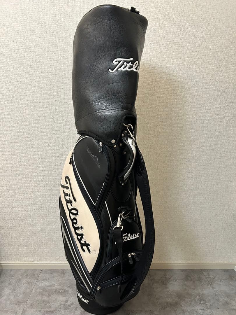 Titleist キャディバッグ 黒/白