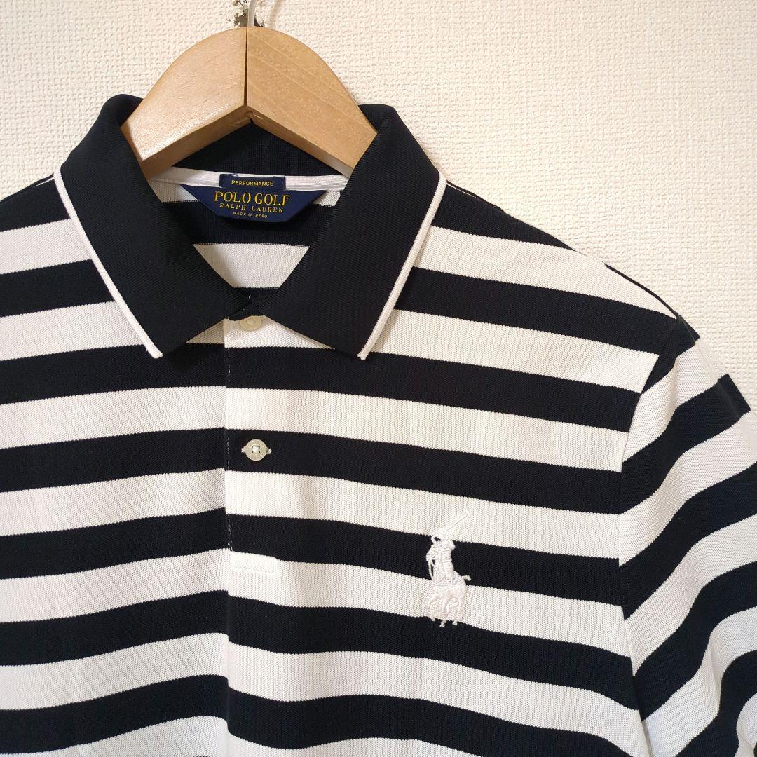 ★美品★2025年モデル POLO　GOLF　ボーダー　ポロシャツ　サイズ　L