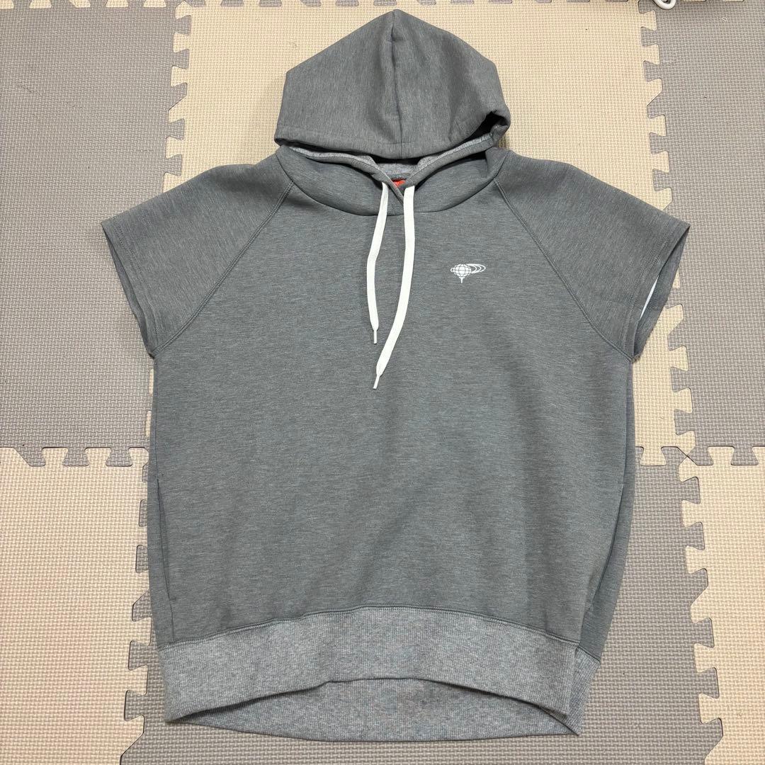 BEAMS GOLF フレンチスリーブ パーカー グレー L