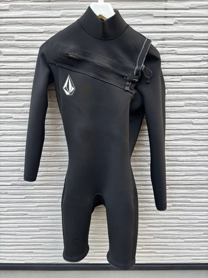 Volcom ブラック ロングジョン ウェットスーツ