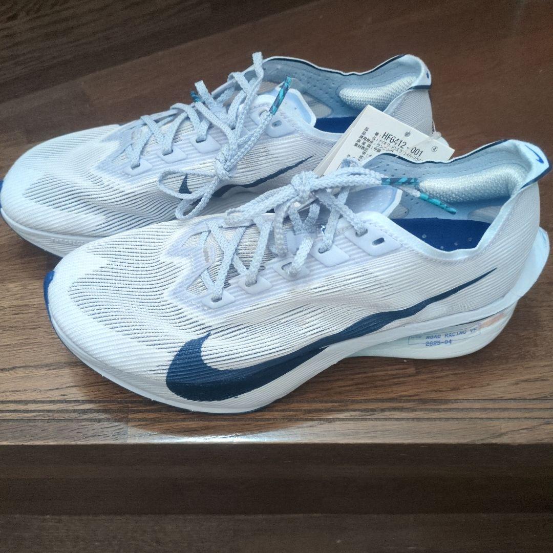 Nike ZoomX　ヴェイパーフライ ホワイト/ネイビー　23.5cm