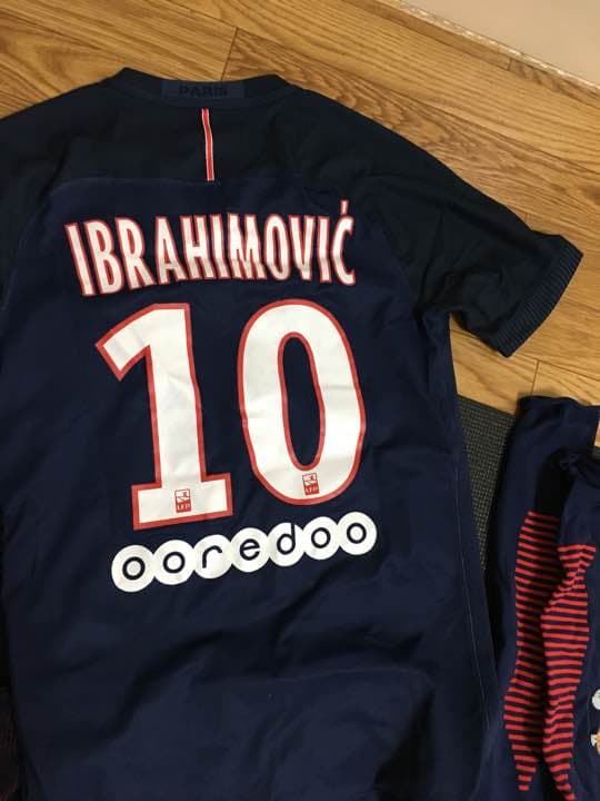 イブラヒモビッチ PSG 選手着用モデル　ユニフォーム