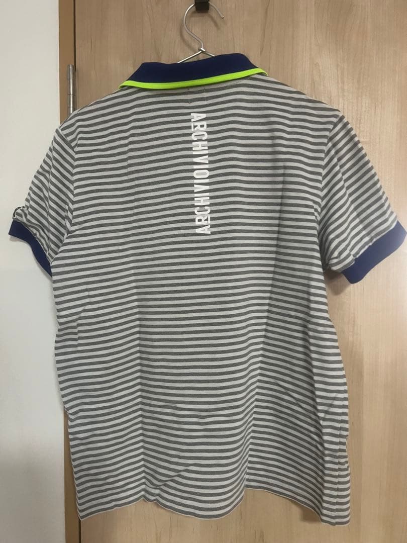 ARCHIVIO ストライプ ポロシャツ L