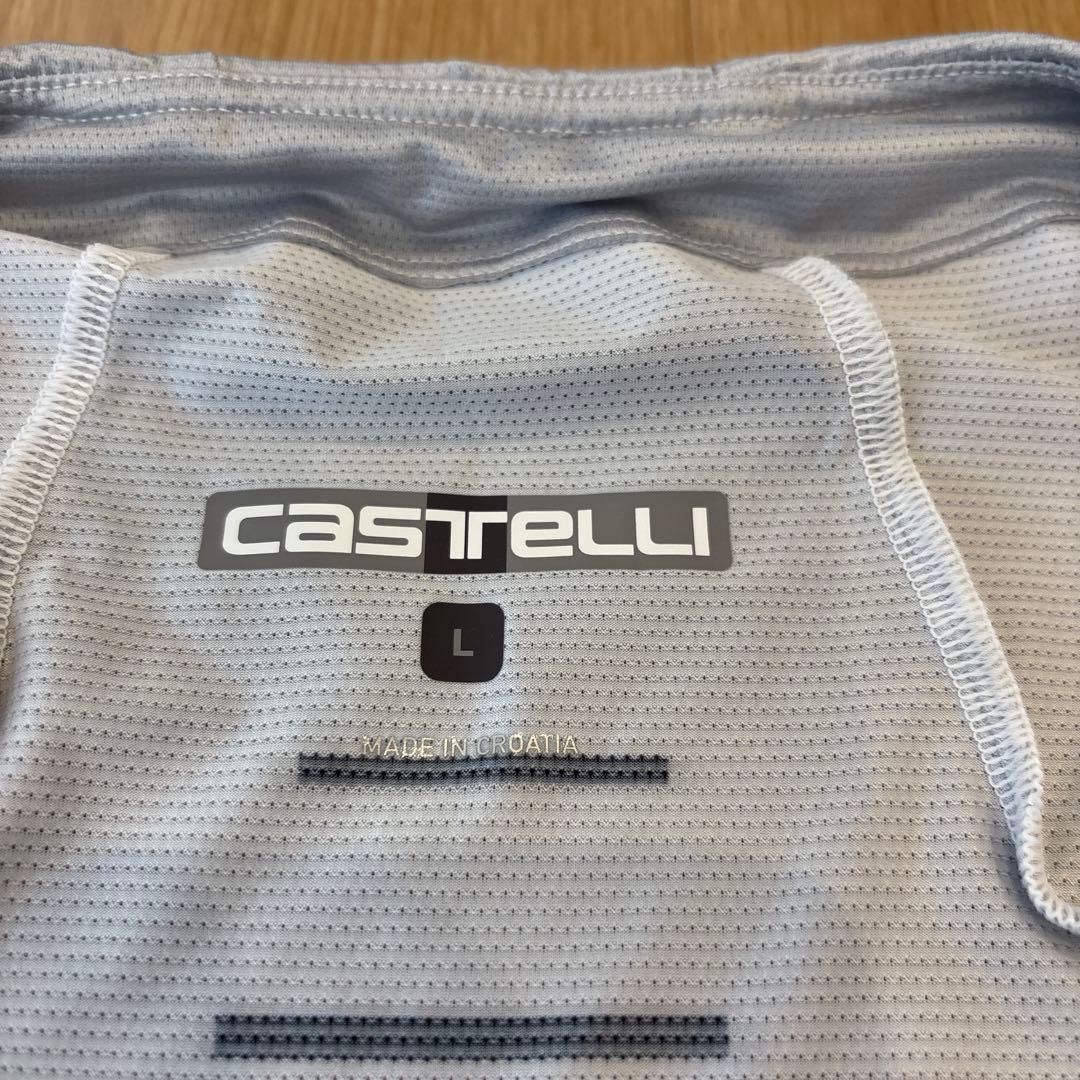 Castelli トライアスロンウェア L ホワイト/グレー
