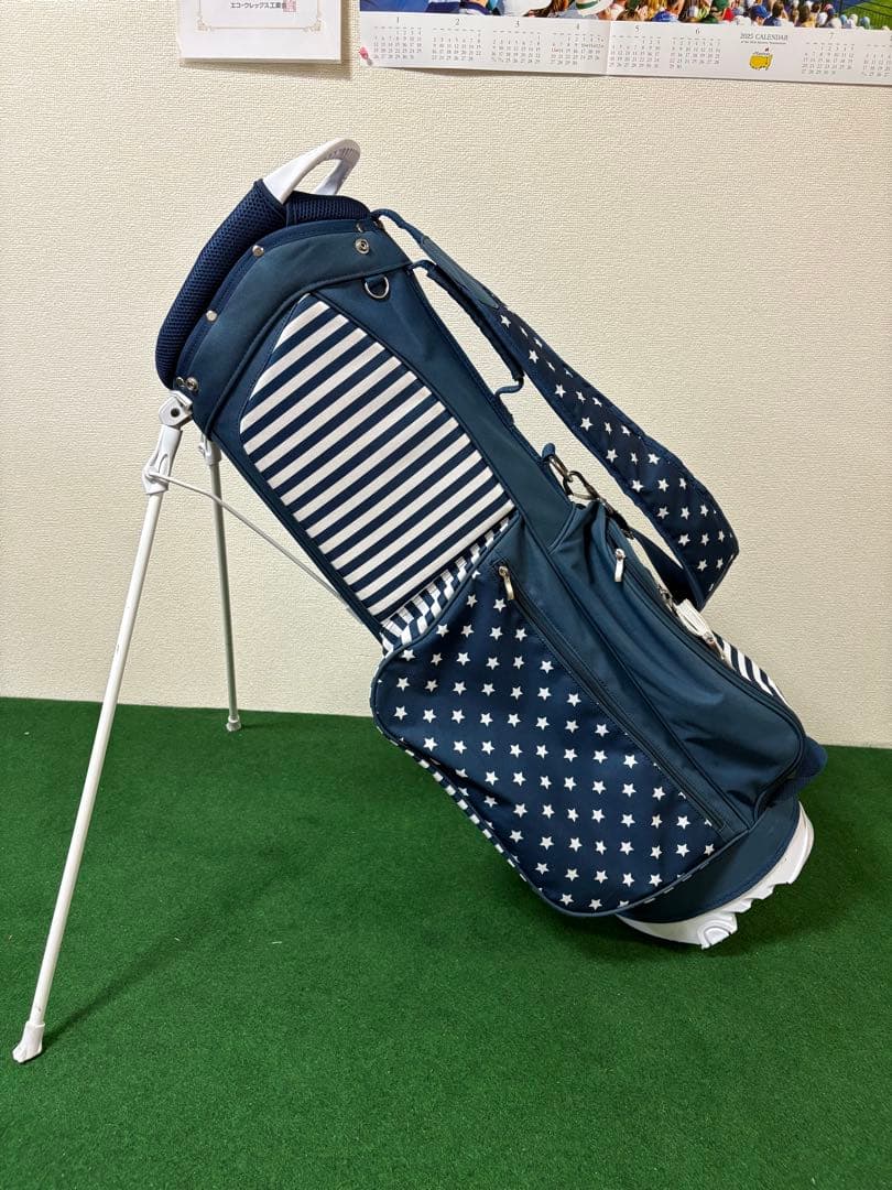 CALLAWAY キャディバッグ ストライプ 星柄