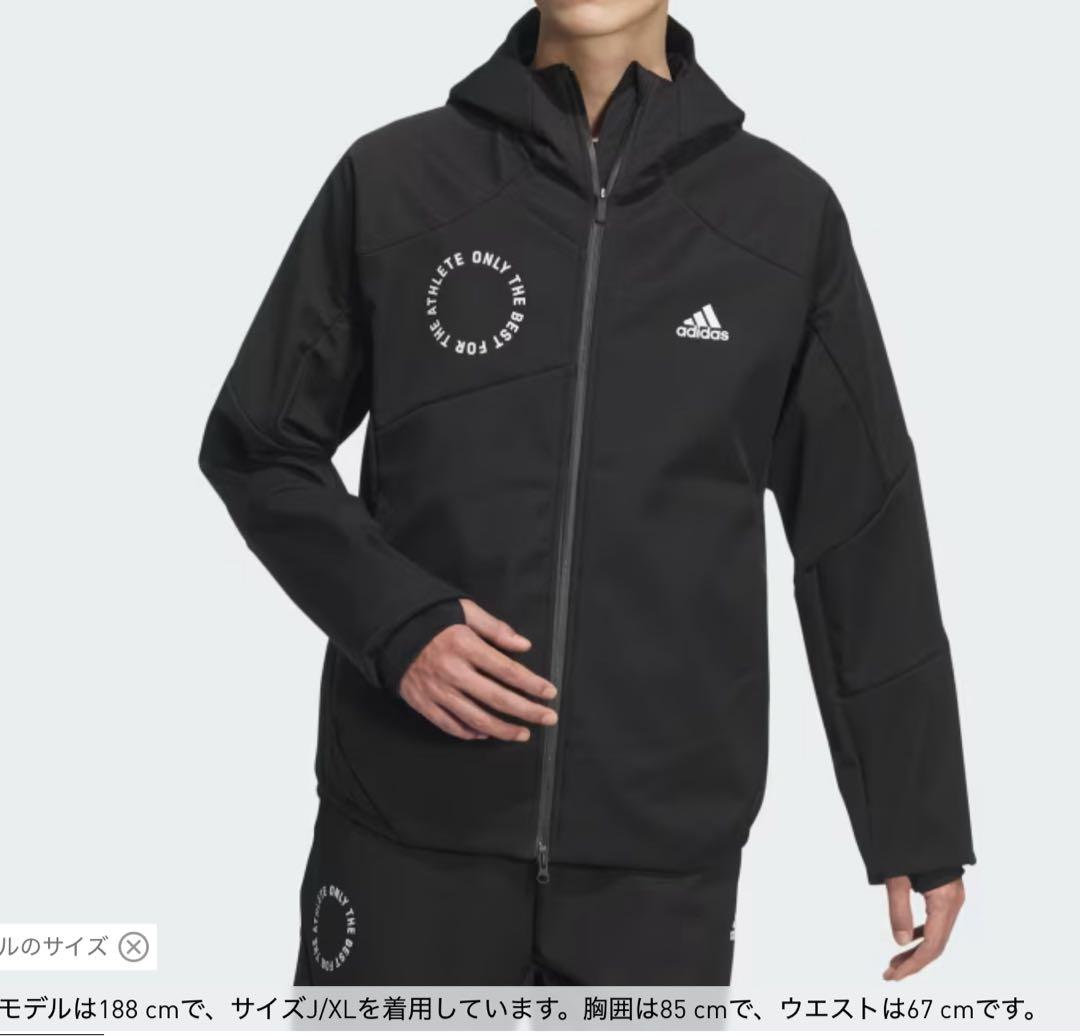 adidas 2024年秋冬モデル アディダス ウォームアップ 黒 上下セット