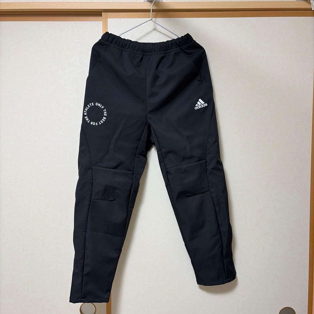 adidas 2024年秋冬モデル アディダス ウォームアップ 黒 上下セット