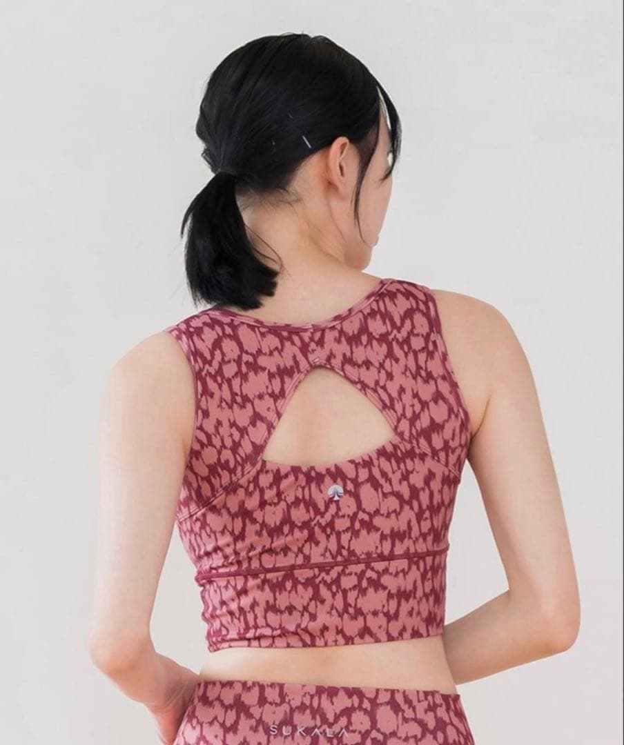 sukala ピンクレオパード ブラトップ レギンス 上下セットM 新品タグ付き