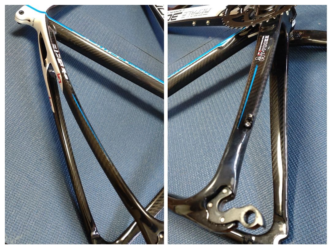 ロードバイクカーボンフレーム、Campagnolo クランクセット