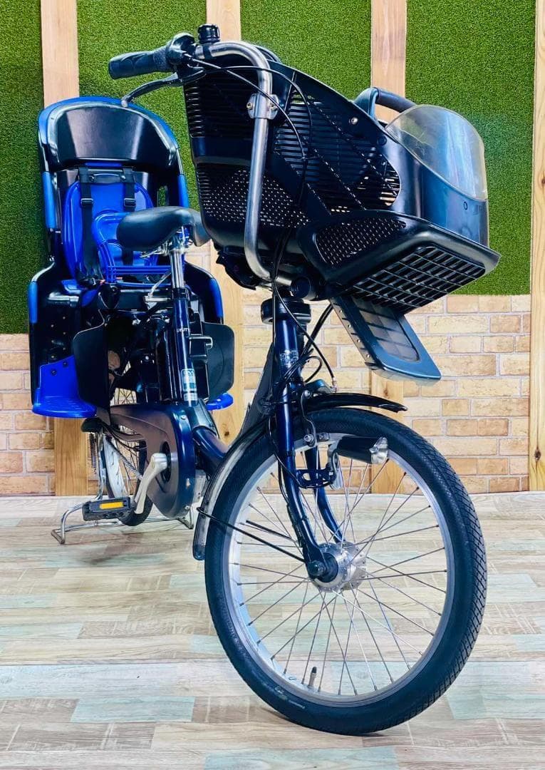 値上直前 ネイビー 大容量 パナソニック 子供乗せ電動アシスト自転車ZH3204