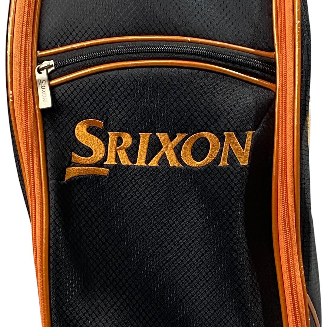 SRIXON スリクソン キャディバッグ ブラック オレンジ ロゴ柄 ゴルフ