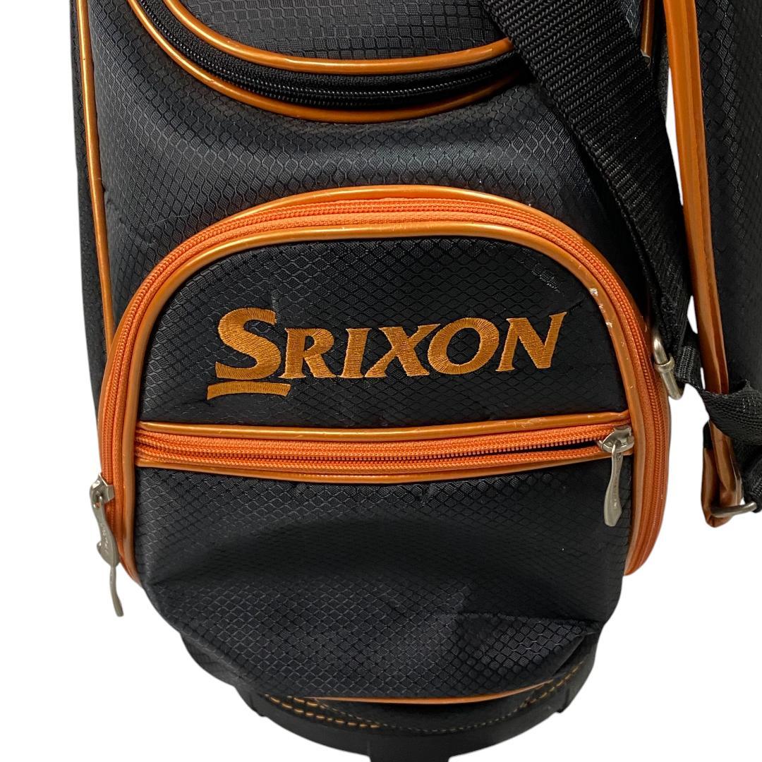 SRIXON スリクソン キャディバッグ ブラック オレンジ ロゴ柄 ゴルフ