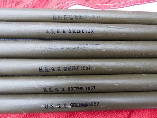 1957” 米軍実物 ナム戦 デッド!　テントポール　6本セット 軍幕 239